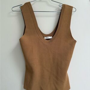 ALC size small Brown Fitted Tank Top